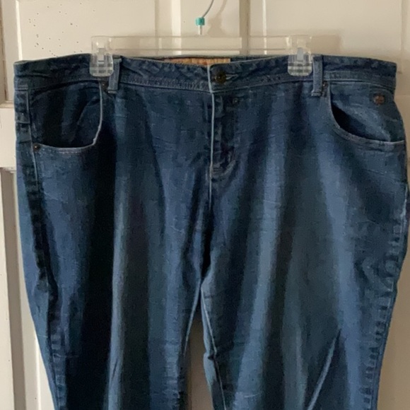 Women's 19/20 plus size Apple Bottom Blue Jeans - Picture 2 of 9